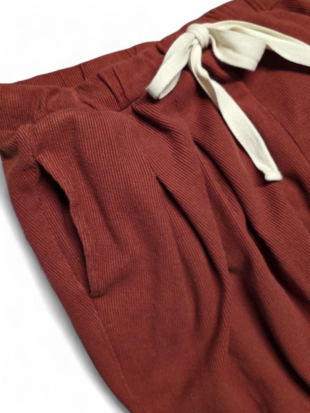 FP Beach Free People Rust Knit Wide Leg Drawstring Pants Size XL - Picture 3 of 6